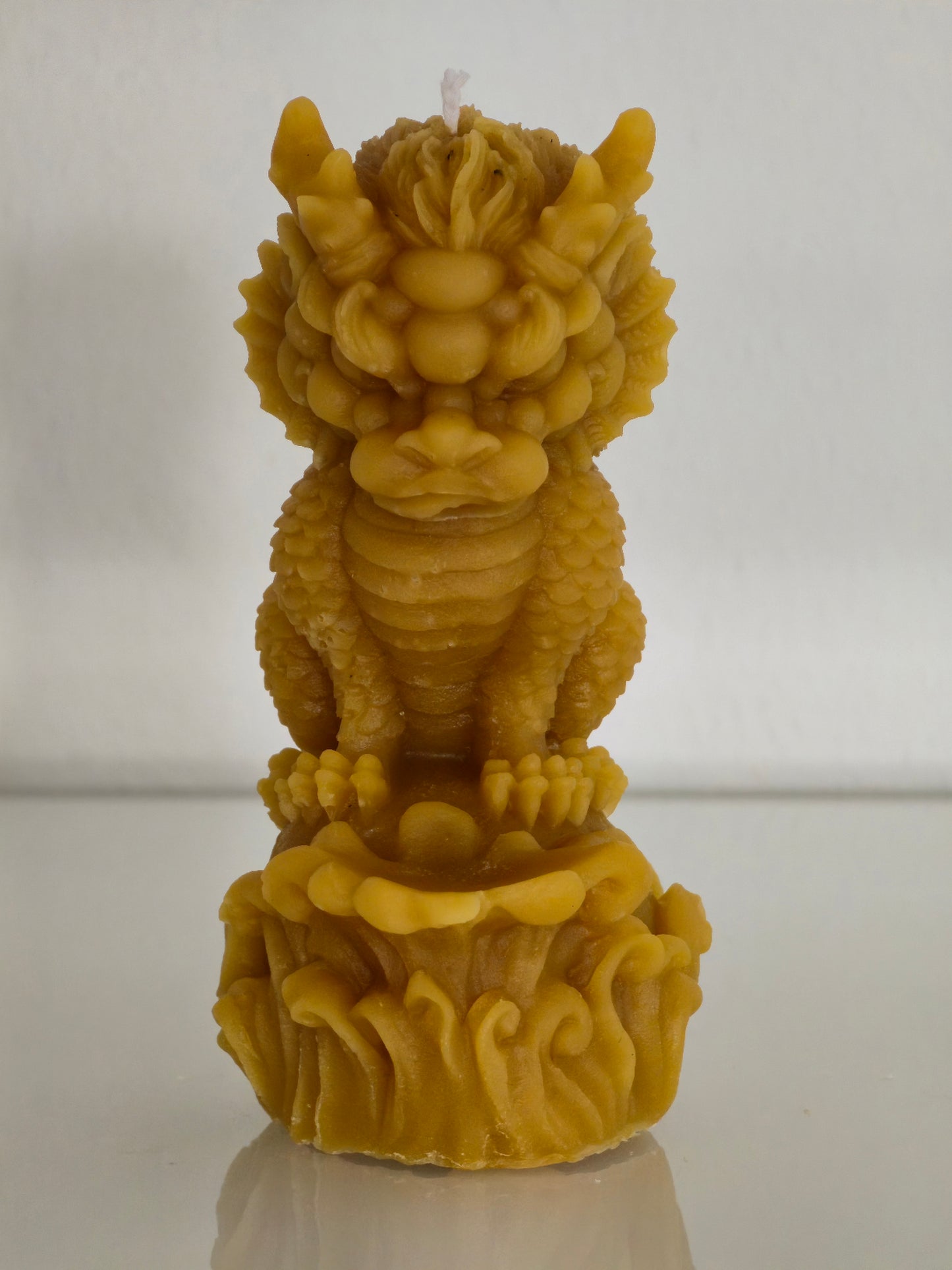 🐝🕯Bienenwachskerze Motiv: "Drache 2"🐲
