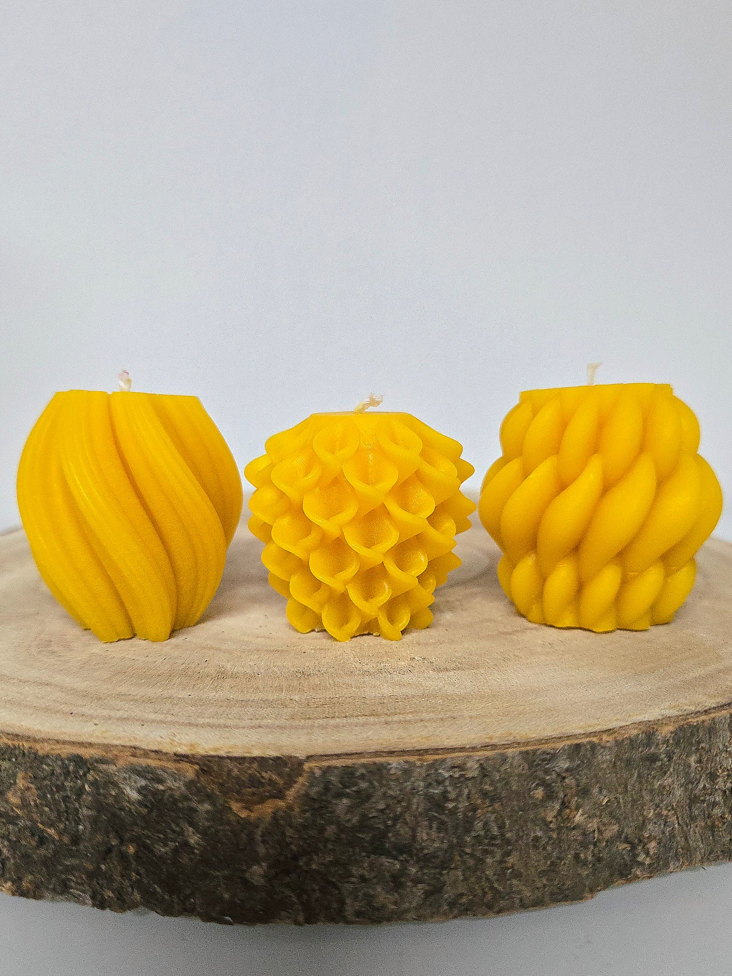 Bienenwachskerzen Motiv:  "Spiral"