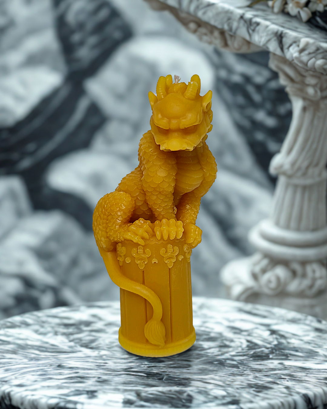 Bienenwachskerze "Drache #1"