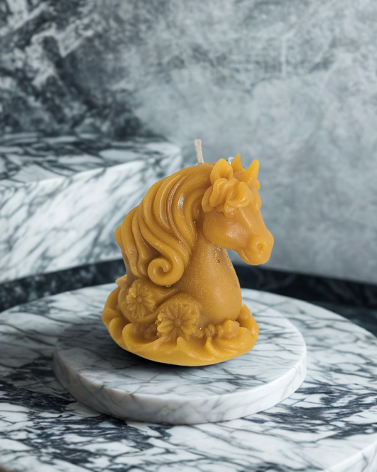 Bienenwachskerze Motiv: "Einhorn"🦄